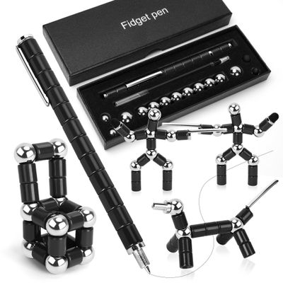 Finger Pen, Magnetic Pen, Trendy Stress-Relief Toy for Teenagers, Work Decompression GadgetsTeenager's Birthday Gift IdeasGifts Suitable for Boys and Girls. (Black)