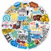 100Pcs Funny Dad Stickers for Water Bottle & Laptop - Funny Gifts for Dad - Fathers Day Stickers & Party Supplies - Gift for Women & Men view 1
