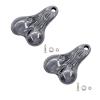 1PCS Hanging Truck Balls Nuts - Simulation RC Car Decorative Bumper Ornaments 55x39mm for 1/10, 1/8 Scale RC Trucks & Cars (Gray,2) view 1