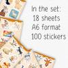 100Pcs Goat Stickers Bulk for Laptop, Water Bottle - Goat Gifts and Party Supplies - Farm Animals Stickers - Gift for Women & Men view 2