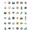 100Pcs Forest Stickers for Water Bottle, Woodland Stickers - Forest Party Supplies & Decorations - Woodland Gifts - Gift for Women & Men view 3