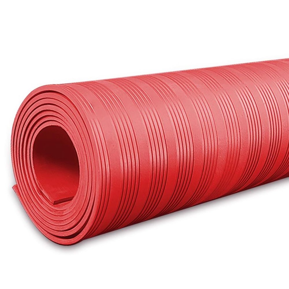 AMUFJJ High Voltage Insulated Rubber Mat, 3 5 6 8 10 MM Thick Safety Rubber Mat for Substations/Power Plants/Factory, Electrical Safety Equipment(19'x1/5"(5.8mx6mm))