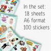 100Pcs Clown Stickers Cute for Water Bottles, Laptop - Clown Party Supplies & Decorations - Circus Stickers - Gift for Women & Men view 2