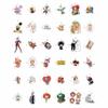 100Pcs Clown Stickers Cute for Water Bottles, Laptop - Clown Party Supplies & Decorations - Circus Stickers - Gift for Women & Men view 3