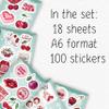 100Pcs Cherry Stickers Waterproof Small for Phone - Cute Fruit Stickers, Red Aesthetic Decals - Cherry Gifts & Party Supplies - Gift for Women & Men view 2