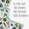 100Pcs Funny Army Stickers and Decals, Military Stickers for Laptop, Water Bottle - Army Gifts, Military Party Supplies - Gift for Women & Men view 2