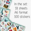 100Pcs Rock Climbing Stickers for Water Bottle - Rock Climbing Party Supplies & Gifts, Adventure and Outdoor Sport Stickers - Gift for Women & Men view 2