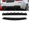 3pcs Universal Rear Bumper Spoiler Diffuser Gloss Black 7 Wing Shark Fin Style Lower Body Lip(Carbon Fiber) view 3