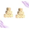 Abaodam 10pcs Brass Dices Solid Copper Gaming Dice Hand Polished Metal Dices for Mahjong and Creative Games Unique Entertainment Accessory for Parties and view 4