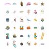 100Pcs California Stickers for Water Bottle, Laptops, Beach Stickers, Decals - California Gifts & Party Decor & Favors - Gift for Women & Men view 3
