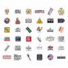 100Pcs Funny Pipefitters Stickers Hard Hat and Decals for Water Bottle - Pipefitter Gifts for Men - Steamfitter Stickers- Gift for Women & Men view 3
