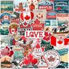 100Pcs Canada Stickers for Luggage, for Water Bottle, Canadian Stickers - Canada Party Supplies - Canadian Gifts - Gift for Women & Men view 1