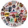 100Pcs Funny Firefighter Stickers for Helme, Water Bottles, Laptop - Fireman Stickers for Hard Hat - Firefighter Gifts for Men - Fireman Party Supplies & Decorations view 1