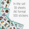 100Pcs Funny Firefighter Stickers for Helme, Water Bottles, Laptop - Fireman Stickers for Hard Hat - Firefighter Gifts for Men - Fireman Party Supplies & Decorations view 2