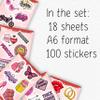 100Pcs Baddie Stickers Aesthetic for Laptop - Baddie Gifts, Party Supplies & Decoration - Waterproof Vinyl Stickers and Decals - Gift for Women & Men view 2