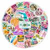 100Pcs Florida Stickers and Decals for Luggage, Waterproof - Florida State Party Supplies & Decorations, Gifts - FL State Stickers for Water Bottle - Gift for Women & Men view 1