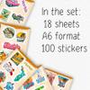 100Pcs Florida Stickers and Decals for Luggage, Waterproof - Florida State Party Supplies & Decorations, Gifts - FL State Stickers for Water Bottle - Gift for Women & Men view 2