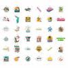 100Pcs Florida Stickers and Decals for Luggage, Waterproof - Florida State Party Supplies & Decorations, Gifts - FL State Stickers for Water Bottle - Gift for Women & Men view 3