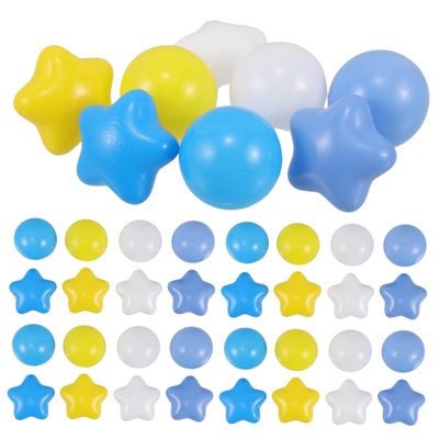GOOHOCHY 100Pcs Colorful Star Shaped Ocean Balls for Soft Play Balls for Pool Ball Pit Outdoor Water Play Party Decorations for Playpen Fun
