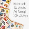 100Pcs Australia Stickers for Luggage, Water Bottle - Australian Stickers and Decals- Australia Party Supplies - Gift for Women & Men view 2