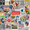 100Pcs Lineman Stickers for Hard Hats, Funny, for Water Bottle - Lineman Party Supplies & Party Decorations - Hard Hat Stickers - Gift for Women & Men view 1