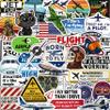 100Pcs Aviation Stickers and Decals Waterproof - Pilot Stickers for Laptop, Airplane Decals - Aviation Gifts for Pilots - Gift for Women & Men view 1