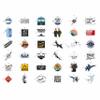 100Pcs Aviation Stickers and Decals Waterproof - Pilot Stickers for Laptop, Airplane Decals - Aviation Gifts for Pilots - Gift for Women & Men view 4