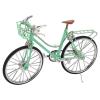 Gsycle Mini Bike Model, Simulation Alloy Light Green Office Decor Retro Table OrnamentToy Bike Toy for Home Office Decor view 1