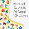 100Pcs Cute Dragon Stickers Waterproof, Funny for Laptop - Dragon Party Supplies - Gift for Women & Men view 2