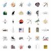 100Pcs Archery Stickers and Decals for Bow Case, Arrow Stickers - Archery Party Supplies- Bow Hunting Decals - Gift for Women & Men view 3