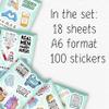 100Pcs Funny Nurse Stickers for Water Bottle, Laptop - Nurse Appreciation Gifts, RN Party Supplies - Nursing Week, Healthcare Medical Hospital Stickers view 2