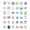 100Pcs Marine Biology Stickers for Scrapbooking, for Luggage, for Water Bottle - Marine Biology Party Supplies & Decorations - Ocean Life Stickers and Decals - Gifts for Women & Men view 3