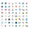 100Pcs Marine Biology Stickers for Scrapbooking, for Luggage, for Water Bottle - Marine Biology Party Supplies & Decorations - Ocean Life Stickers and Decals - Gifts for Women & Men view 4