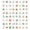 100Pcs Camping Girl Stickers for Water Bottle, Laptop - Cookie Dealer Stickers - Camping Party Supplies & Gifts for Girl - Outdor Adventure Decals - Gift for Women & Men view 3