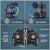 1:14 Waterproof RC Truck, Front & Rear Wheelie Monster Truck Toys, 4WD Amphibious Remote Control Car with LED Light, All Terrain Off-Road Toy for 4 5 6 7 8 9 10 11 12 Year Old Boys Girls view 3