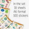 100Pcs Funny Biology Stickers for Students, for Water Bottle, Laptop - Funny Biology Gifts for Teachers - Biological Party Supplies - Science Stickers - Gift for Women & Men view 2