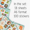 100Pcs Hippie Stickers for Phones, Water Bottles, Groovy Stickers Bulk for Laptop, for Water Bottle - Hippie Gifts, Party Supplies & Decoration - Gift for Women & Men view 2