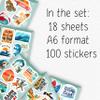 100Pcs Surf & Wave Stickers for Laptop, for Water Bottles, Surfing Stickers - Surfing Gifts for Surfers - Surf Party Supplies & Decoretions - Gift for Women & Men view 2