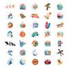 100Pcs Surf & Wave Stickers for Laptop, for Water Bottles, Surfing Stickers - Surfing Gifts for Surfers - Surf Party Supplies & Decoretions - Gift for Women & Men view 3