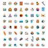 100Pcs Surf & Wave Stickers for Laptop, for Water Bottles, Surfing Stickers - Surfing Gifts for Surfers - Surf Party Supplies & Decoretions - Gift for Women & Men view 4
