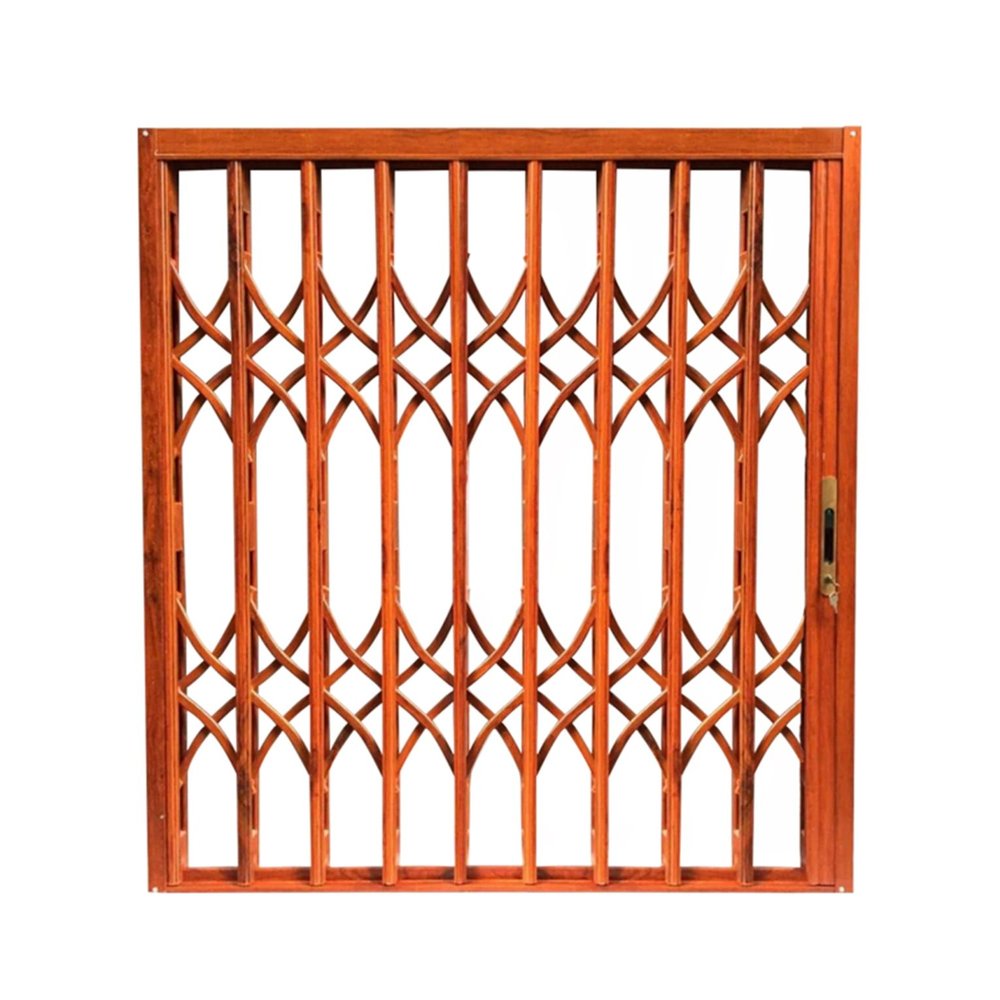 Aluminum Alloy Retractable Foldable Security Gate - Heavy Duty Prevent Theft Sliding Door for Home, Sliding Window Guard Rail Gate(Style3,90x140cm/35.4x55.1in)