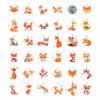 100Pcs Cute Fox Stickers for Water Bottle, Small - Fox Party Supplies & Decorations - Gift for Women & Men view 3