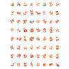 100Pcs Cute Fox Stickers for Water Bottle, Small - Fox Party Supplies & Decorations - Gift for Women & Men view 4