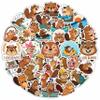 100Pcs Beaver Stickers for Water Bottle, Laptop - Funny Beaver Gifts, Party Supplies - Waterproof Stickers and Decals - Gift for Women & Men view 1