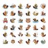 100Pcs Beaver Stickers for Water Bottle, Laptop - Funny Beaver Gifts, Party Supplies - Waterproof Stickers and Decals - Gift for Women & Men view 3