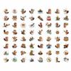 100Pcs Beaver Stickers for Water Bottle, Laptop - Funny Beaver Gifts, Party Supplies - Waterproof Stickers and Decals - Gift for Women & Men view 4