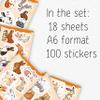 100Pcs Bunny Stickers for Water Bottles - Rabbit Stickers Cute, Small - Bunny and Rabbit Party Supplies & Decoration - Gift for Women & Men view 2