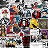 100Pcs Edgar Allan Poe Stickers for Water Bottle, for Laptop - Edgar Allan Poe Gifts, Party Supplies & Decorations, Literature Stickers - Gifts for Women & Men view 1