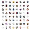 100Pcs Edgar Allan Poe Stickers for Water Bottle, for Laptop - Edgar Allan Poe Gifts, Party Supplies & Decorations, Literature Stickers - Gifts for Women & Men view 4