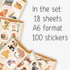 100Pcs Cheetah Stickers for Water Bottle, Laptop - Cheetah Gifts, Party Supplies & Decorations - Animal Stickers, Decals - Gift for Women & Men view 2